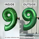 40 inch Green Number 2 Foil Balloon (1)
