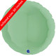 36" Matte Green Round Foil Balloon (1)