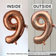 34 inch Unique Rose Gold Number 6 Foil Balloon (1) 34 inch Unique Rose Gold Number 6 Foil Balloon (1)