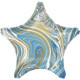 18 inch Marblez Blue Star Foil Balloon (1)