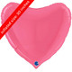 36" Bubble Gum Heart Foil Balloon (1)