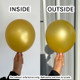 18" Metallic Gold Sempertex Latex Balloons (25)