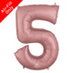 16 inch Anagram Rose Gold Number 5 Foil Balloon (1) 16 inch Anagram Rose Gold Number 5 Foil Balloon (1)