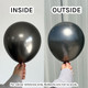 260 Mirror Space Grey Kalisan Entertainer Balloons (100)