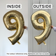 34 inch Amscan White Gold Number 5 Foil Balloon (1) 34 inch Amscan White Gold Number 5 Foil Balloon (1)