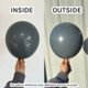11" Gray Smoke Tuftex Latex Balloons (100)