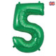 34 inch Oaktree Green Number 5 Foil Balloon (1)