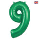 34 inch Oaktree Green Number 9 Foil Balloon (1)