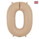 34 inch Oaktree Nude Number 0 Foil Balloon (1)