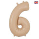34 inch Oaktree Nude Number 6 Foil Balloon (1)