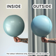 15" Globe Satin Pastel Blue Foil Balloon (1) - UNPACKAGED