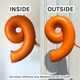 40 inch Orange Matte Number 0 Foil Balloon (1) 40 inch Orange Matte Number 0 Foil Balloon (1)