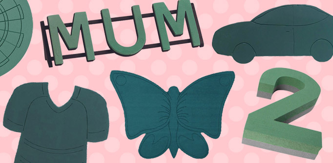 Save up to 15% on floral foam numbers, letters & themed tributes throughout August!