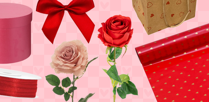 At Floristry Market, shop Valentine’s Day sundries, artificial flowers and more!