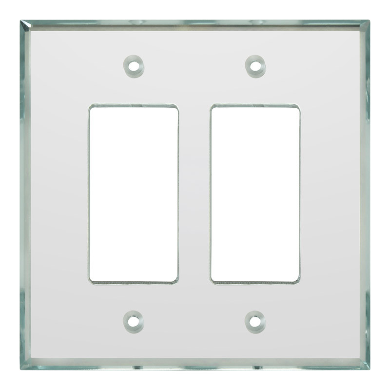 GA202 - Glass Simple Double Decora GlassAlike® Acrylic Mirror Plate