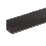 BLS381 - FHC Black 1/2" X 1/2" "L" Angle Jamb With and Without Tape Applied