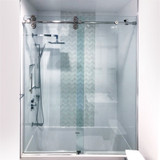 CW78 - FHC Clearwater Series Sliding Shower Door System For 3/8" Or 1/2" Glass - Compare to CRE78, CAP78