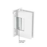 HLP25 - FHC Shower Door Hinge Limit Plates 2.5mm Thick, the Limit Plate will restrict the door opening to about 75 Degrees