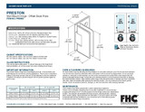 PRES03 - FHC Preston Series Wall Mount Hinge - Offset Back Plate - Compare to P1N044, HPLM