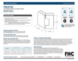 PRES135 - FHC Preston Beveled Glass To Glass 135 Degree Hinge - Compare to P1N045