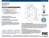 VALF1 - FHC Valore HD Series Wall Mount Hinge - Full Back Plate - Compare to VCT037