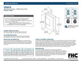 VEN03 - FHC Venice Series Wall Mount Hinge - Offset Back Plate - Compare to V1E044, HMJM