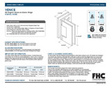 VEN90 - FHC Venice Square Glass To Glass 90 Degree Hinge - Compare to V1E092