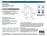 GLENF5 - FHC Glendale Square 5 Degree Positive Close Wall Mount Hinge Full Back Plate - Compare to GEN537, HGTW5FP