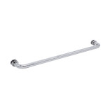 TBR20 - FHC 20" Tubular Towel Bar Single-Sided With Washers For 1/4" To 1/2" Glass - Satin Brass - Compare to BM20, TB20SMSW