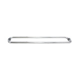 TBR20X20 - FHC 20" X 20" Tubular Towel Bar Back-To-Back With Washers For 1/4" To 1/2" Glass - Polished Chrome - Compare to BM20X20