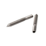 HB14X212 - FHC 1/4"-20 Hanger Bolt - 2-1/2" Long - Stainless Steel (for Towel/Robe Hook MRH1) - Compare to HB14212S, Selling per unit