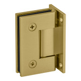 GEN5F - Glass Simple Genesis Square Profile Wall Mount Shower Door Hinge, Full Back Plate, Factory Set 5 Degree Positive Close