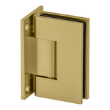 GEN5F - Glass Simple Genesis Square Profile Wall Mount Shower Door Hinge, Full Back Plate, Factory Set 5 Degree Positive Close