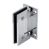 VER5F – GLASS SIMPLE VERONA SQUARE PROFILE WALL MOUNT SHOWER DOOR HINGE WITH FULL BACK PLATE & FACTORY SET TO 5 DEGREE POSITIVE CLOSE - Compare to V1E537, HMGTW5FP