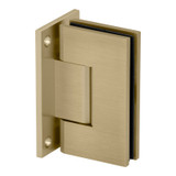 VER5F – Glass Simple Verona Square Profile Wall Mount Shower Door Hinge, Full Back Plate, Factory Set To 5 Degree Positive Close