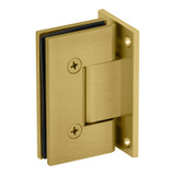 VER5F – Glass Simple Verona Square Profile Wall Mount Shower Door Hinge, Full Back Plate, Factory Set To 5 Degree Positive Close