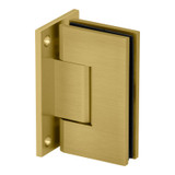 VER0F – Glass Simple Verona Square Profile Wall Mount Hinge, Full Back Plate