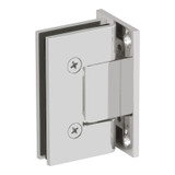 VER0F – Glass Simple Verona Square Profile Wall Mount Hinge, Full Back Plate