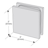 SCU2X2 – Glass Simple Glass Clamp with Square Profile - Compare to SCU4, CGTW1