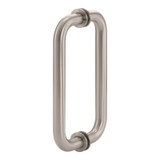 8X8TH – Glass Simple Back to Back Tubular Pull Handle, 8” Center to Center