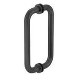 8X8TH – Glass Simple Back to Back Tubular Pull Handle, 8” Center to Center