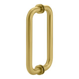 8X8TH – Glass Simple Back to Back Tubular Pull Handle, 8” Center to Center