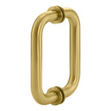 6X6TH – Glass Simple Back to Back Tubular Pull Handle, 6" Center to Center