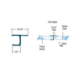 CJSY - FHC Clear "Y" Jamb Water Seal In Line Panel (Soft Leg) - Compare to PCC12, PHJS12, PCC10, PHJS38