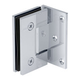 GEN5O - Glass Simple Genesis Square Profile Shower Door Hinge, Offset Back Plate, Factory Set 5 Degree Positive Close