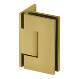 GEN5O - Glass Simple Genesis Square Profile Shower Door Hinge, Offset Back Plate, Factory Set 5 Degree Positive Close