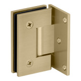 GEN5O - Glass Simple Genesis Square Profile Shower Door Hinge, Offset Back Plate, Factory Set 5 Degree Positive Close