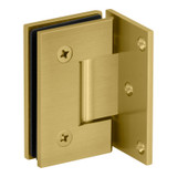 GEN5O - Glass Simple Genesis Square Profile Shower Door Hinge, Offset Back Plate, Factory Set 5 Degree Positive Close