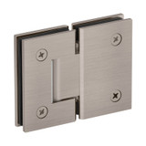GEN580G - Glass Simple Genesis Square Profile 180 Degree Glass to Glass Shower Door Hinge, Factory Set 5 Degree Positive Close