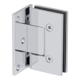 VER0O – Glass Simple Verona Square Profile Wall Mount Hinge, Offset Back Plate